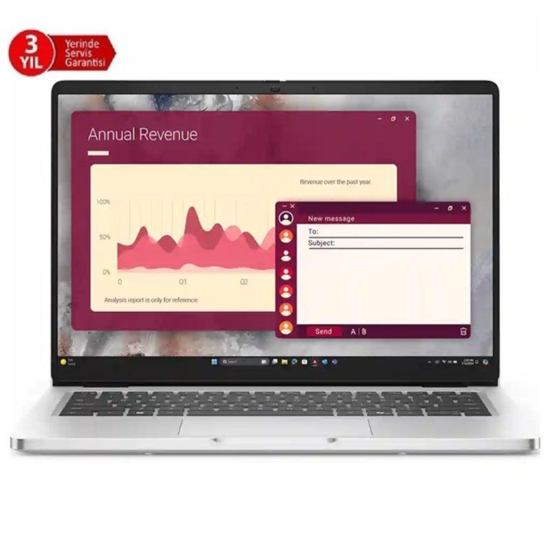 UN110DEL0647_75119 DELL NB PRO 14 ULTRA5 235U 16GB 512SSD DOS BTO113_PC14250_U (3 YIL YERİNDE GARANTİ) - Görsel 1