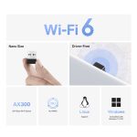 Tp-Link Mercusys MA14N AX300 Nano 287Mbps Wi-Fi USB Adaptör - Görsel 3