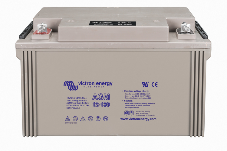 bat412121084 Victron Energy 12V/130Ah AGM Deep Cycle Batt. - Görsel 1