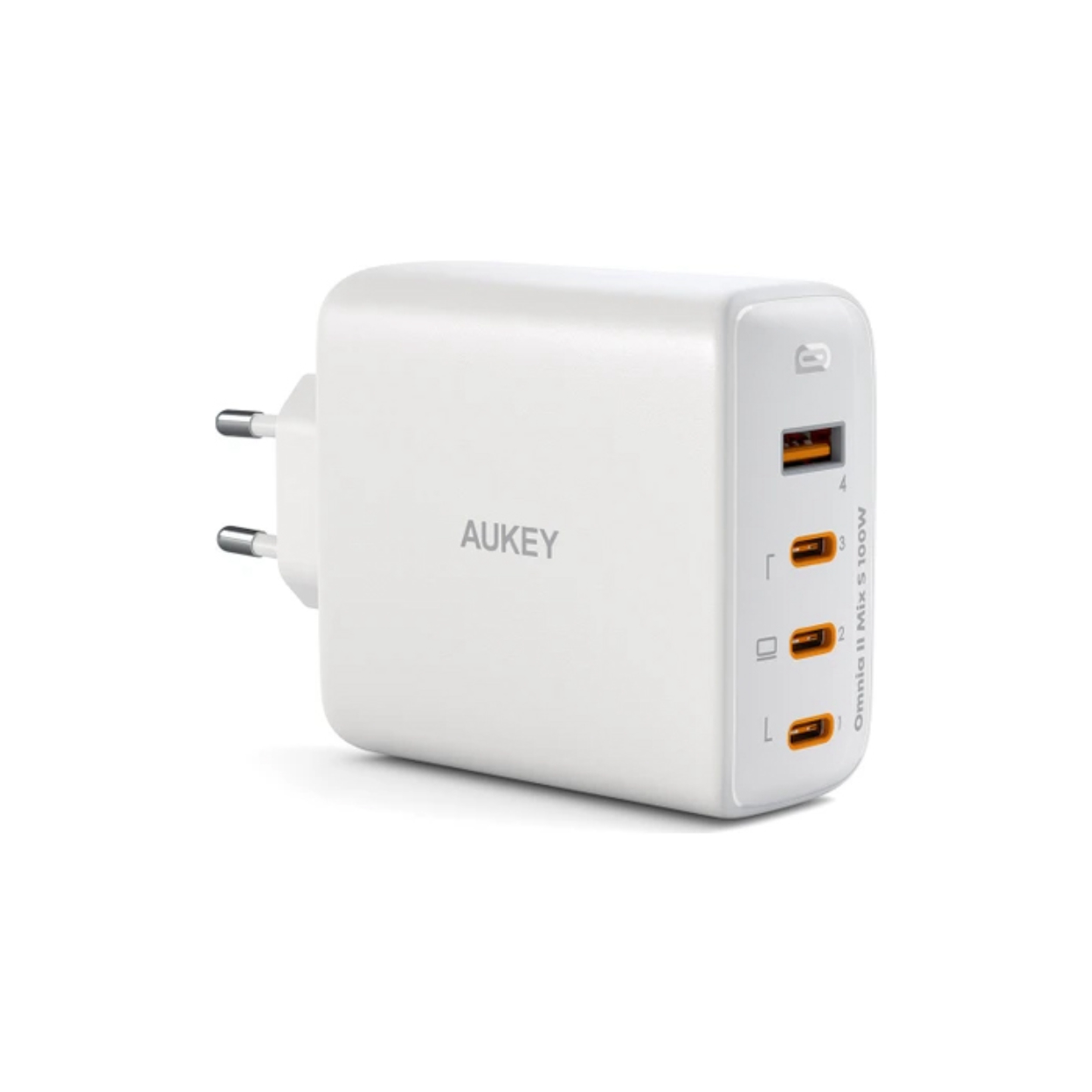 kQsBNrl2AwMjg2CZNH7m26Qs45X5ODkRlRA0dKoA Aukey PA-B7S-WH 100W Dört Bağlantı Noktalı PD GaN Duvar Şarj Cihazı - Görsel 1