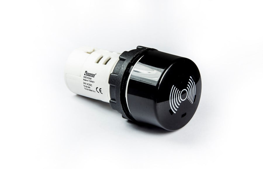 org_637201404871450669 Emas Sinyal Lambası Ledli 22Mm Buzzer 24V Ac/dc - Görsel 1