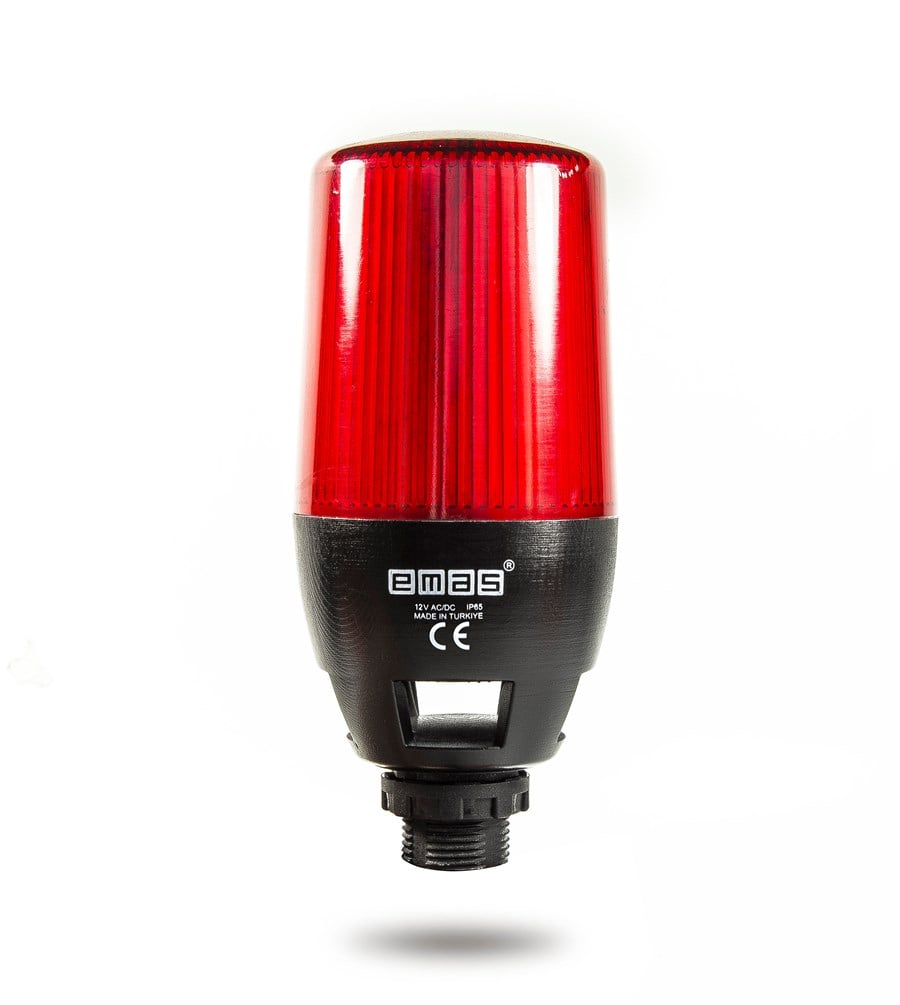 org_637202319856471243 Emas Işıklı Kolon Tek Katlı Kırmızı Buzzerli 220V - Görsel 1