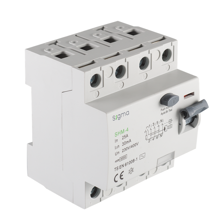 org_637208207413452823 Sigma Trifaze Kaçak Akım Rölesi 4P 40A 300Ma - Görsel 1