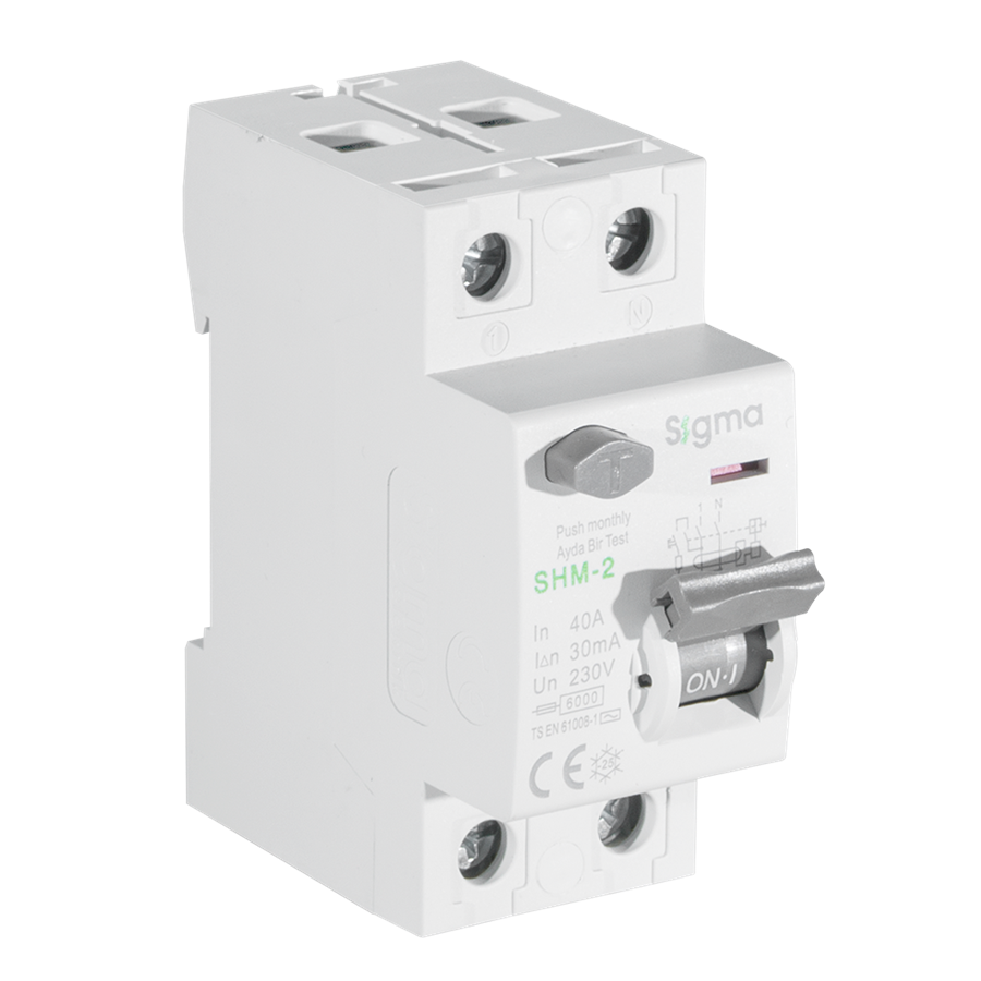 org_637208210879778911 Sigma Monofaze Kaçak Akım Rölesi 2P 40A 300Ma 6Ka - Görsel 1