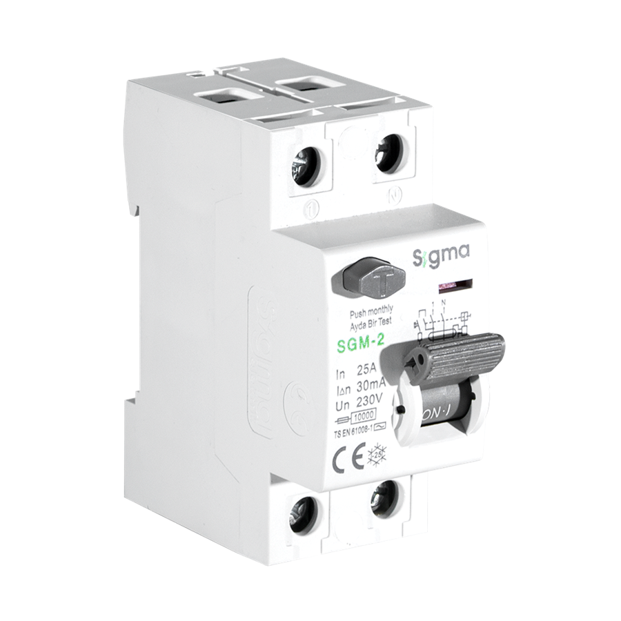 org_637208211989720861 Sigma Monofaze Kaçak Akım Rölesi 2P 63A 300Ma 10Ka - Görsel 1