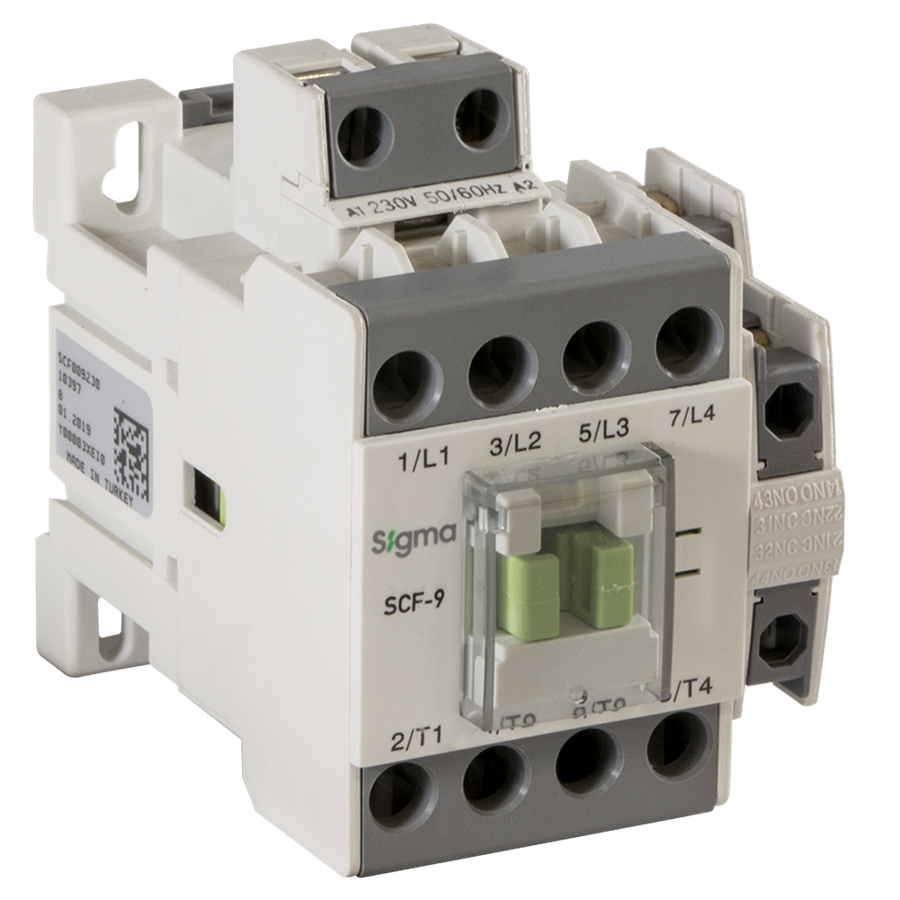 org_637208347525566917 Sigma Kontaktör 250Kw 400A 220V Ac 2Na+2nk 4P - Görsel 1