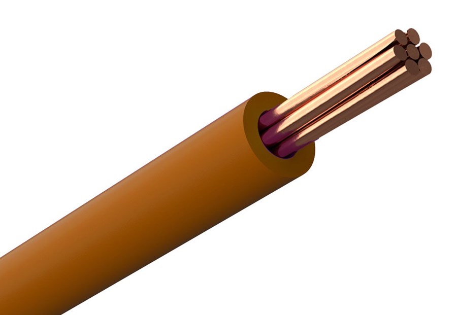 org_637209087807083153 Hes Nyaç Kablo 95Mm ( H07v-R ) Kahverengi Kangal - Görsel 1