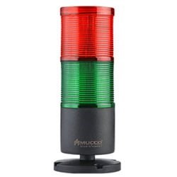 org_637209116090400830 Mucco Işıklı Kolon 2 Katlı Kırmızı-Yeşil 220V Ac Sabit-Flaşör-Buzzer - Görsel 1