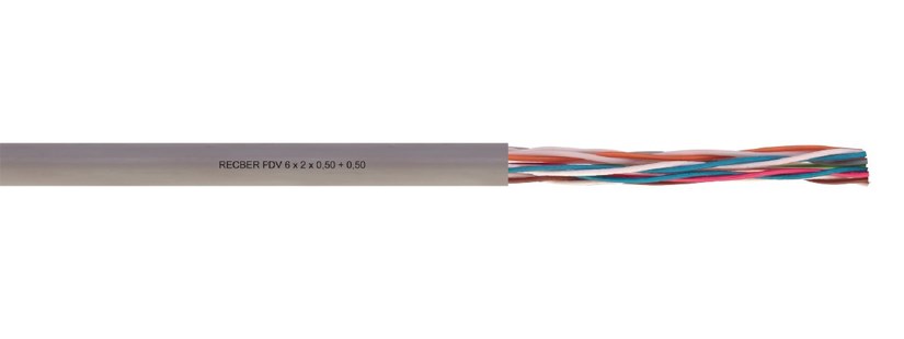 org_637211758858281795 Reçber Telefon Kablosu 1 Çift Pdv 1X2x0.5+0.5mm 100'Lük - Görsel 1