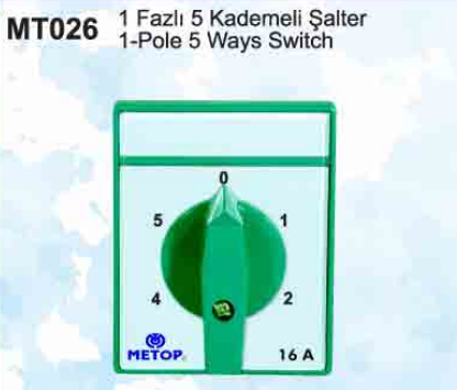 org_637212746563720607 Metop Pako Şalter 1X63a 5 Kademe - Görsel 1