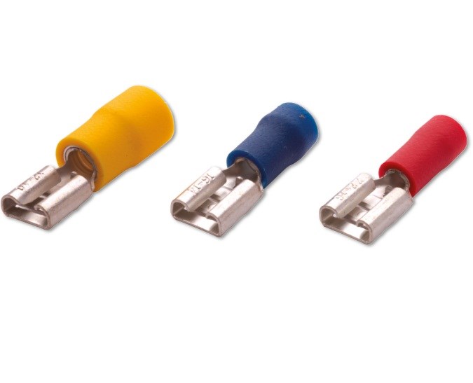 org_637214164323699920 Şafak İzoleli Dişi Faston Kablo Ucu 0.5-1.5Mm Soket Genişliği 0.8X635 Fd-1688 - Görsel 1