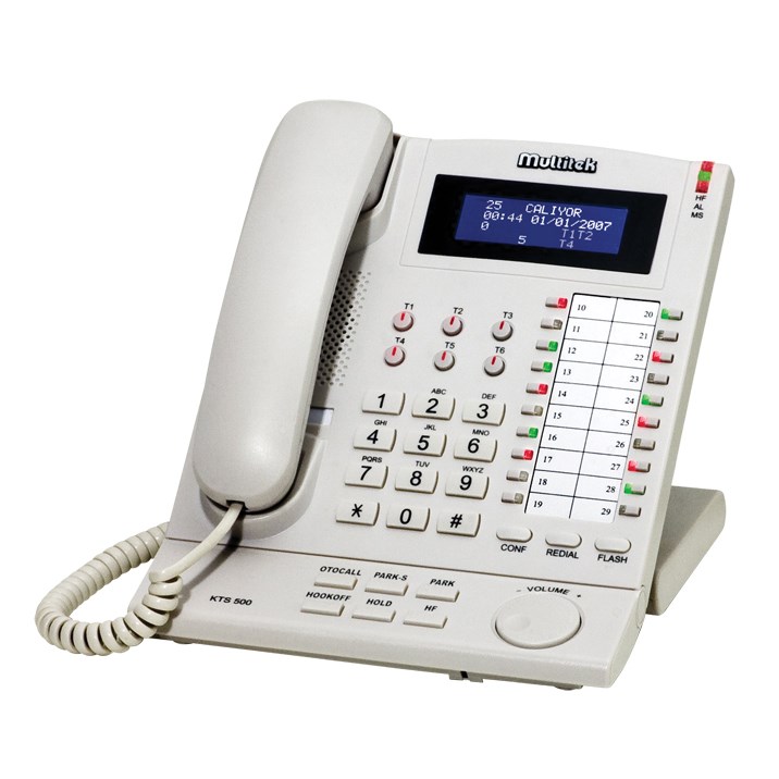 org_637217632831937748 Multitek Telefon Santrali Kts-500 Konsol Set Beyaz - Görsel 1