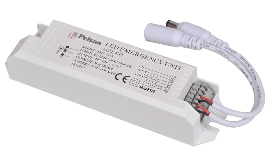 org_637224631296639654 Pelsan Led Konvertör Kit 12-110V 3H (Soket Kablolu) - Görsel 1