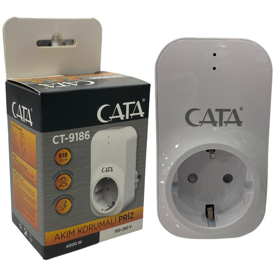 org_637612718706132963 Cata Akım Koruma Prizi 4000W Yeni Referans Ct9196 - Görsel 1