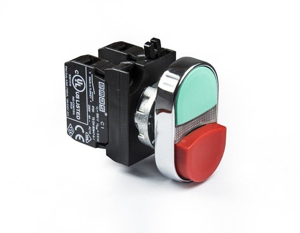 org_637618647963747100 Emas İkiz Buton Çıkık Kafalı Kırmızı-Yeşil 1Na+1nk Cm Serisi Metal - Görsel 1