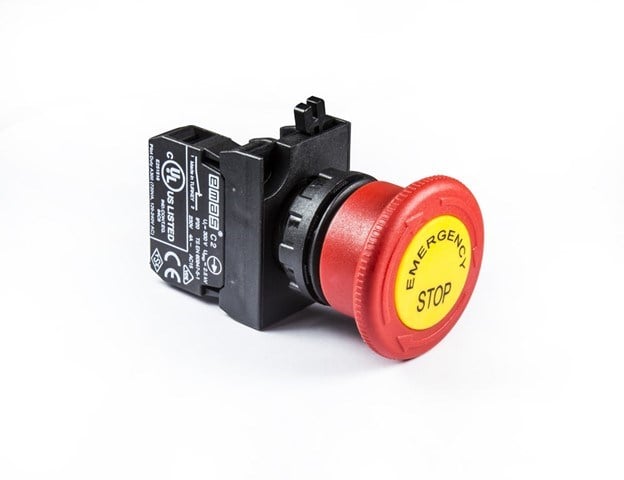 org_637618654317020487 Emas Acil Stop Butonu Q30mm Etiketli - Görsel 1