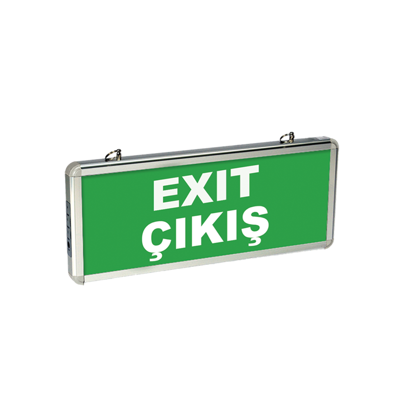 org_637973684637244155 Pelsan Exıt Armatür Çift Yön 3 Saat (Exıled) E273 Etiket - Görsel 1