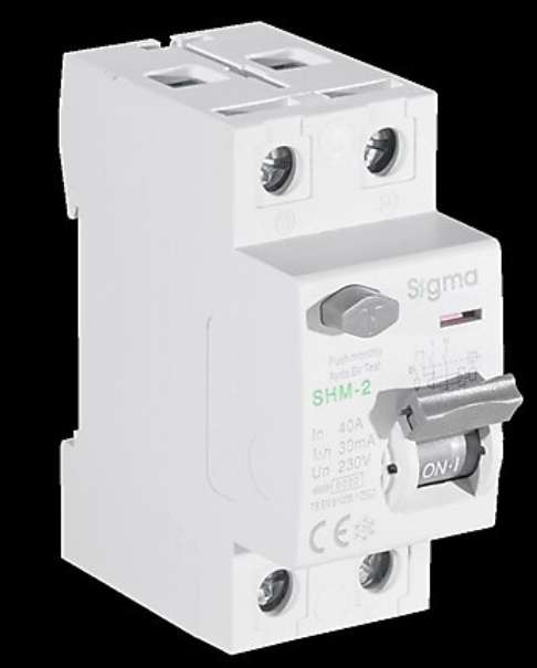 org_638036958920650704 Sigma Monofaze Kaçak Akım Rölesi 2P 50A 300Ma 6Ka - Görsel 1
