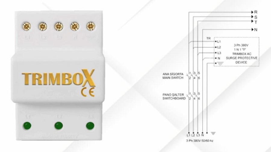org_638061846873935756 Trımbox Trifaze Aşırı Gerilim Sönümleyici Gold - Görsel 1