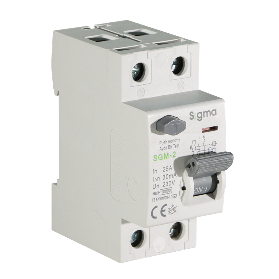 org_638094620020191800 Sigma Monofaze Kaçak Akım Rölesi 2P 80A 300Ma 10Ka - Görsel 1