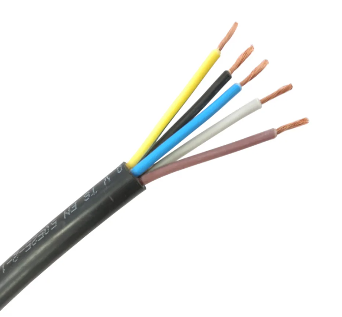org_638110293120135053 Hes Ttr Kablo 5X10mm Siyah (H05vv-F) Makara - Görsel 1