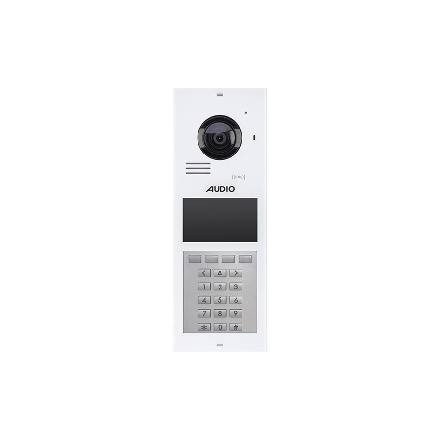 org_638131240068486248 Audio Tuşlu Zil Paneli 4.3" Ip Beyaz - Görsel 1