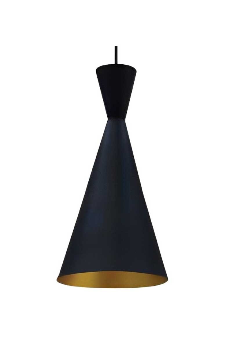 org_638442986053620937 Ack Dekoratif Sarkıt Armatür E27 Siyah Gold - Görsel 1