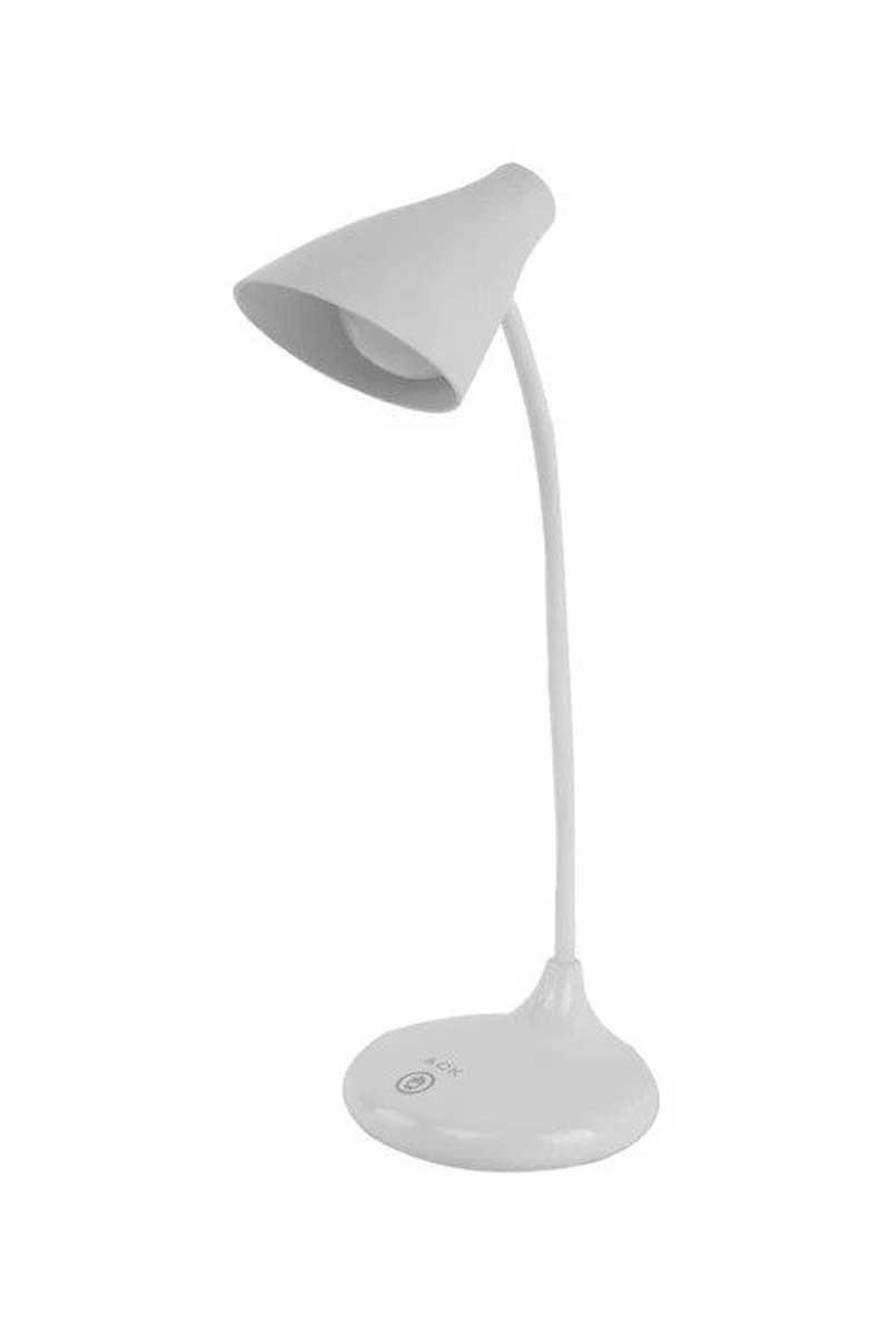 org_638446512309104884 Ack Şarjlı Dokunmatik Dimli Beyaz Gövde Led Masa Lambası 3W Ip20 - Görsel 1