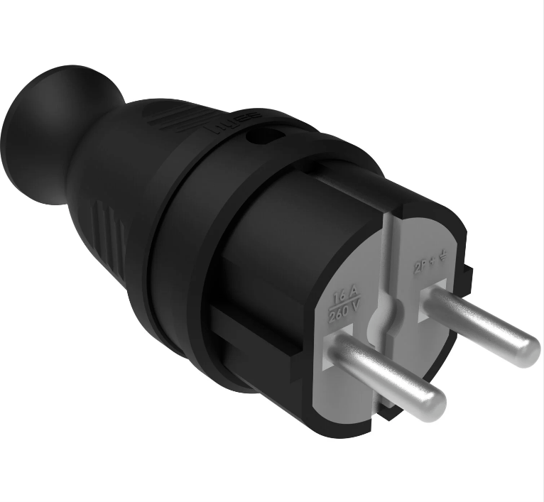 org_638447942568556368 Kauçuk Düz Fiş 1X16a Ip44 - Görsel 1