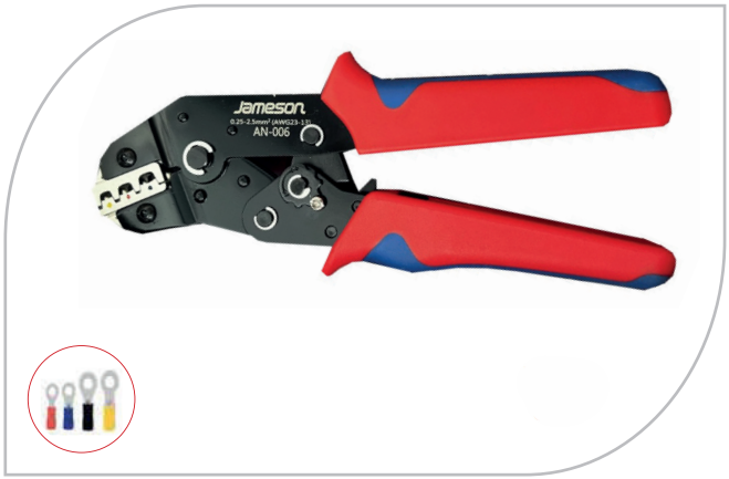 org_638563071463518501 Jameson İzoleli Kablo Ucu Sıkma Pensesi 0.5-6 Mm - Görsel 1