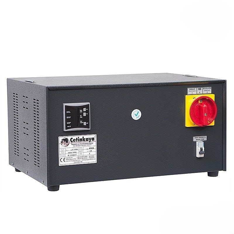 org_638563782329490592 Çetinkaya Regülatör Monofaze 20Kva G150-250V Ç220v Bakır Sargı - Görsel 1