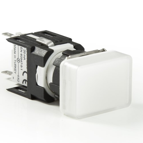 org_638563826448880784 Emas Ledli Sinyal Lambası Sarı 110V Ac D Tipi - Görsel 1