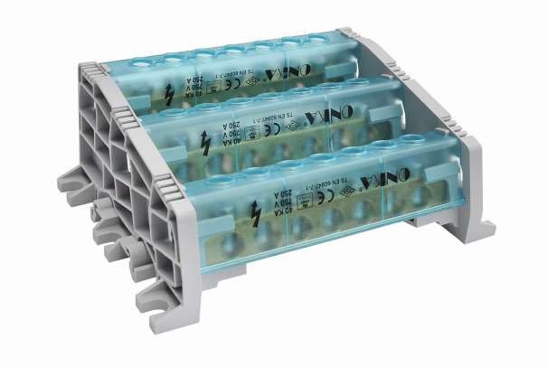 org_638568086685921304 Dağıtıcı 3 Kutup 22 Delikli 2/20 (10X15mm 250A) - Görsel 1