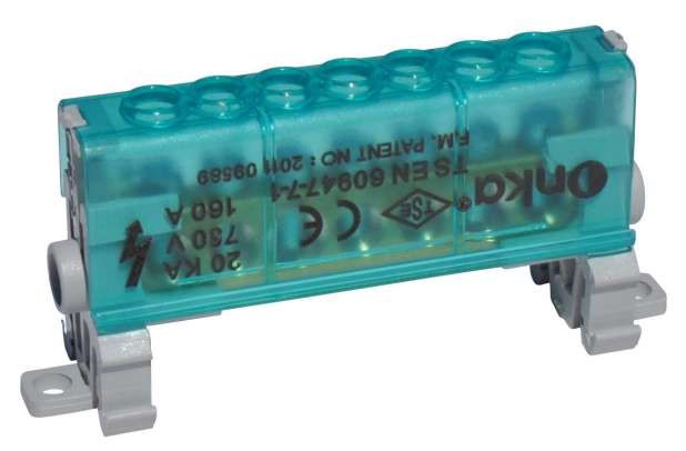 org_638568122486879327 Onka Dağıtıcı 1 Kutup 12 Delikli 2/10 (7X12mm 160A) (Eski Kod: 2073) - Görsel 1