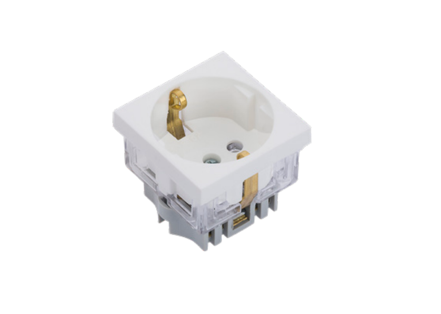 org_638580371845861790 Nead Topraklı Priz 45X45 Beyaz - Görsel 1