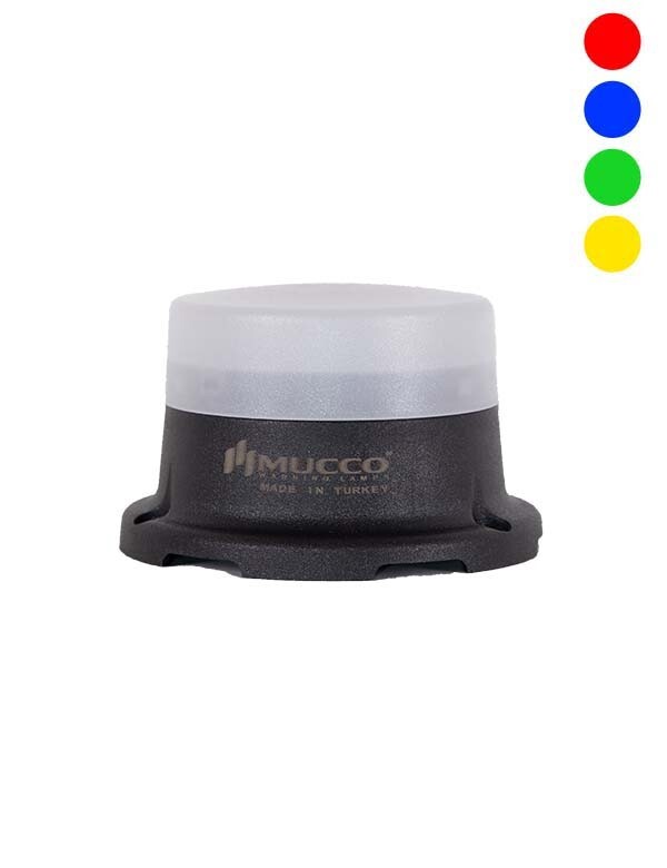 org_638581059021262702 Mucco İkaz Lambası Rgb 70Mm Sabit -Flaşör-Çakar-Buzzer 12-24V Dc - Görsel 1