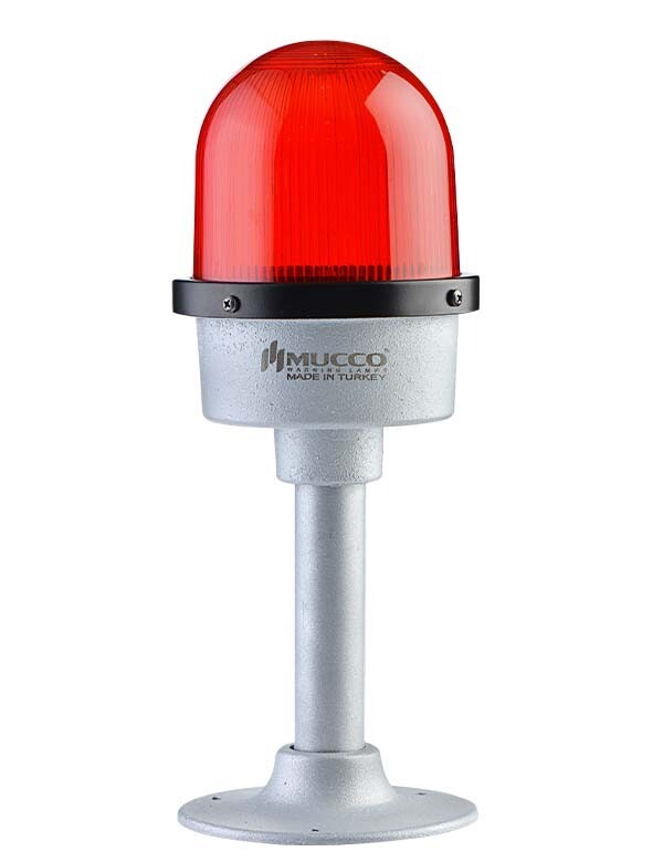 org_638581060827201552 Mucco Uçak İkaz Lambası 85-250V Ac/dc Kırmızı Flaşör-Sabit-Çakar Snt-U125-Dt1-22-1 - Görsel 1