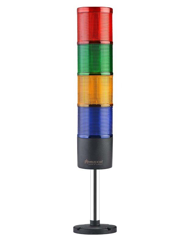 org_638581084902988982 Mucco Işıklı Kolon 4 Katlı 24V Buzzer-Sabit Snt-7024-Sb4-10U - Görsel 1