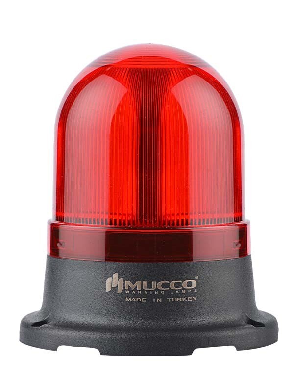 org_638581103604615713 Mucco Uçak İkaz Lambası Kırmızı 100Mm Flaşör-Sabit-Çakar 24V Dc - Görsel 1