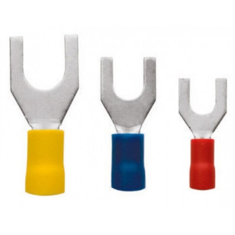 org_638820340162738174 Tork İzoleli Yüksük Çatal Tip 4-6Mm M4 Mavi - Görsel 1
