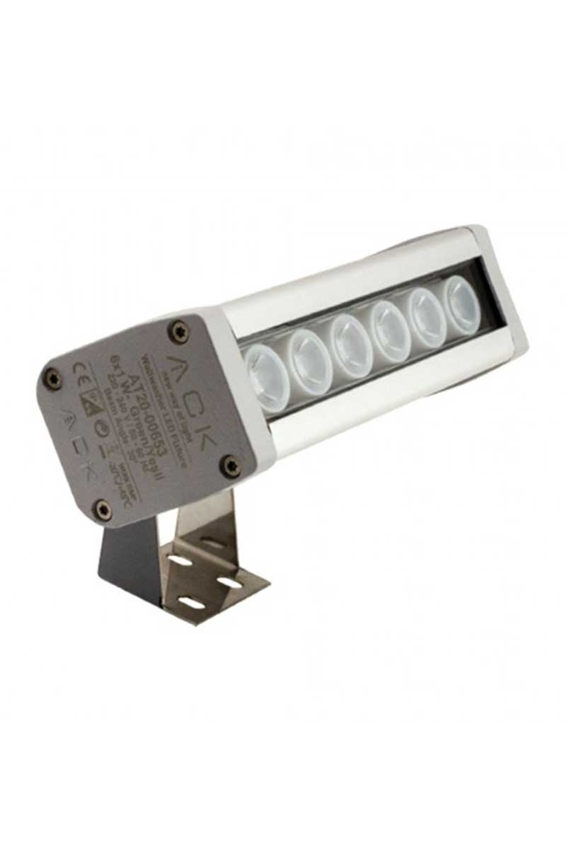 org_638923172986129316 Ack Wallwasher 6 Ledli Kırmızı 6W 18Cm - Görsel 1