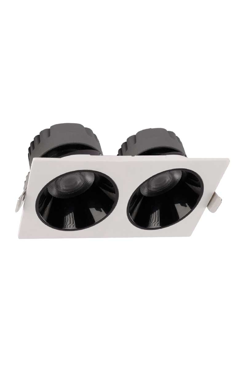 org_638923195721921201 Ack Led Spot Sa 2X10w Sıva Altı Kare Downlıght Beyaz 4000K - Görsel 1