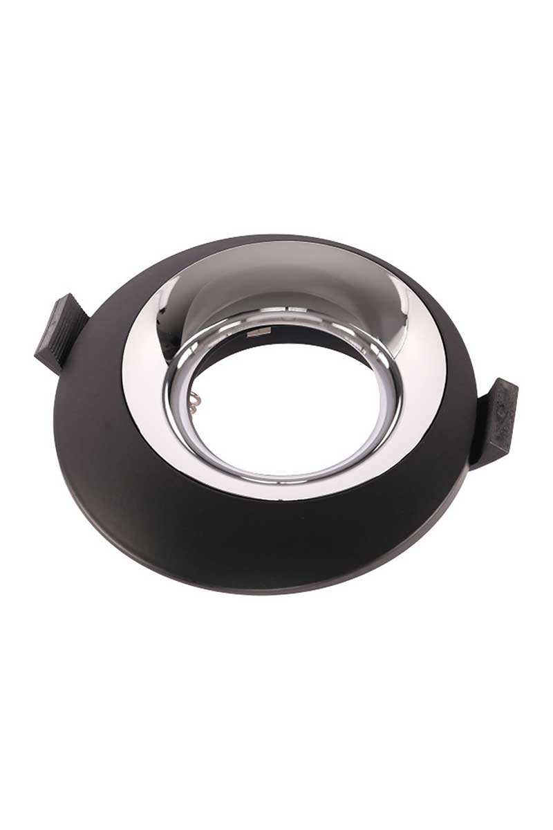 org_638923201004112966 Ack Alüminyum Spot Siyah/krom 65Mm - Görsel 1
