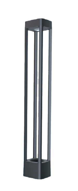 org_638924979464460817 Pelsan Çimen Armatürü Recta Alberı 6W Cımen 1 Enec Std Pc Dıfuzor 3000K St 7016 Ip54 700Mm Dt - Görsel 1