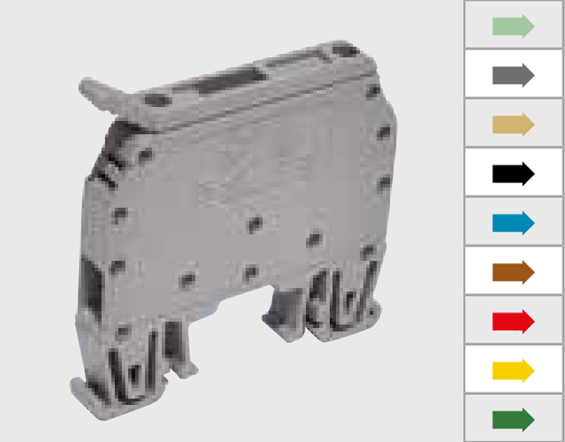 org_638926045004017875 Onka Sigortalı Klemens 6Mm 6.3A Mrk-S 6Mm Bej 24V Ac/dc Led - Görsel 1
